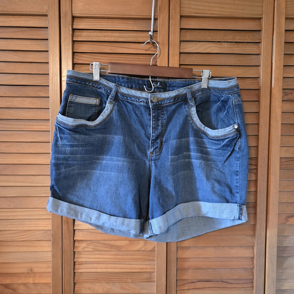 Earl Jeans Dark Blue Jean Shorts